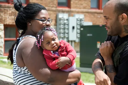 Phoenix Family participants and staff together in community