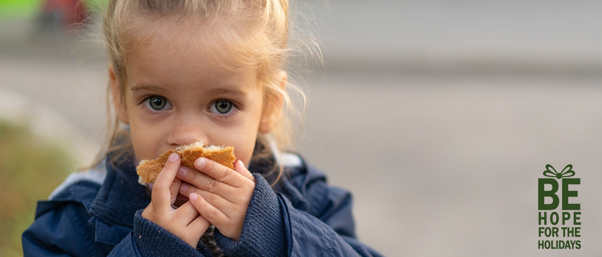 Winter scene with Phoenix Family holiday message: Be Hope for the Holidays